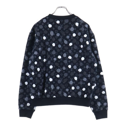 Louis Vuitton Yayoi Kusama Dot Monogram Sweatshirt Crew Neck Black — view 2