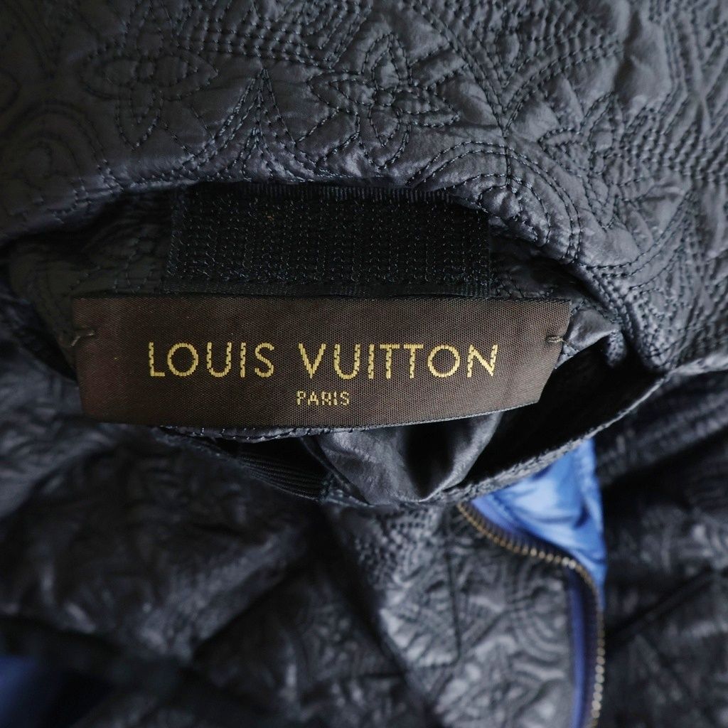 Louis Vuitton Reversible Down Vest Gray Blue Nylon — view 6