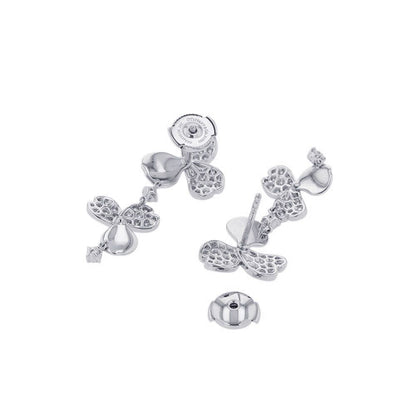 Tiffany & Co Earrings Paper Flower Diamond Platinum — view 3