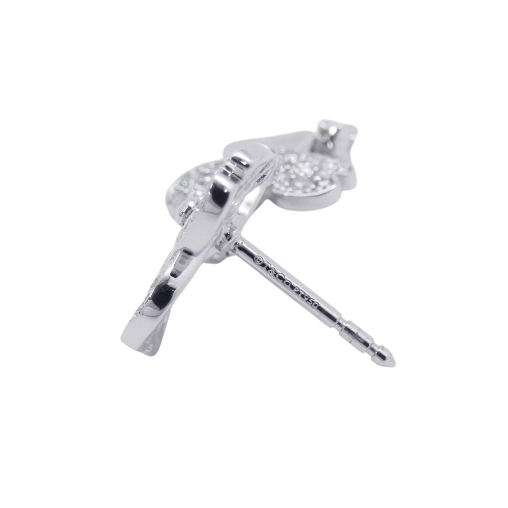 Tiffany & Co Earrings Paper Flower Diamond Platinum — view 8