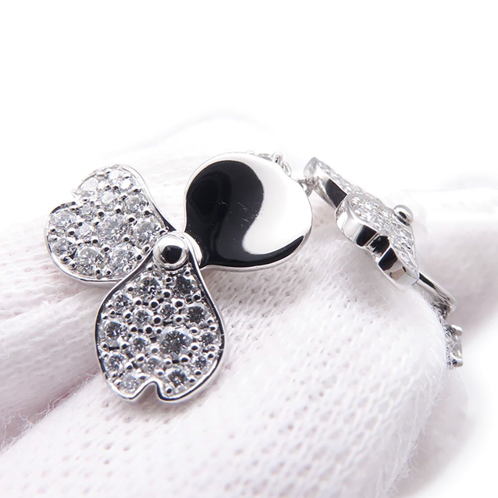 Tiffany & Co Earrings Paper Flower Diamond Platinum — view 5