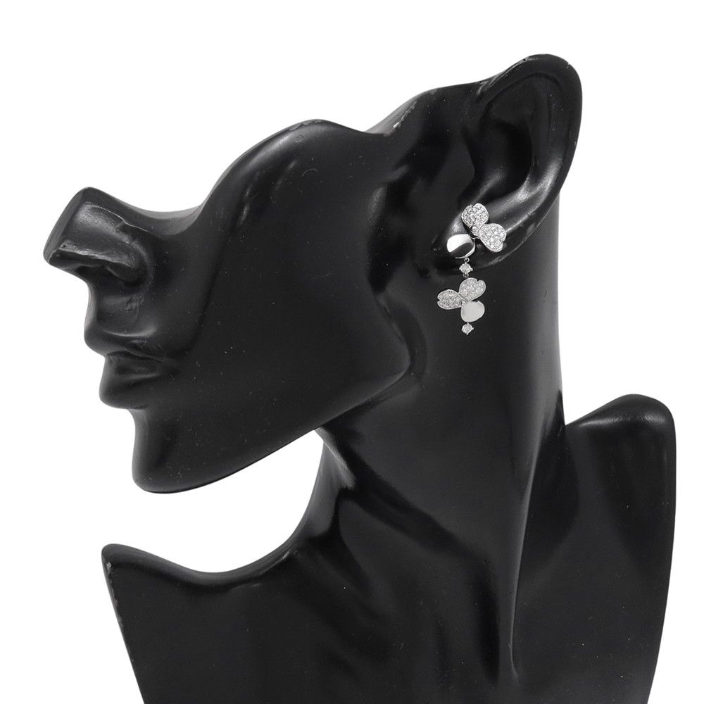 Tiffany & Co Earrings Paper Flower Diamond Platinum — view 4
