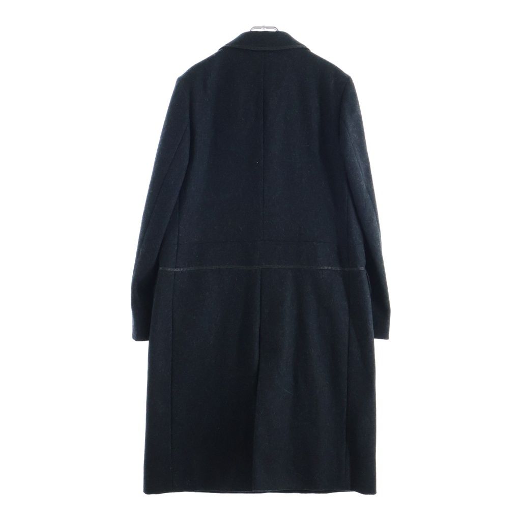 Fendi Wool Chesterfield Long Coat Black 44 — view 2