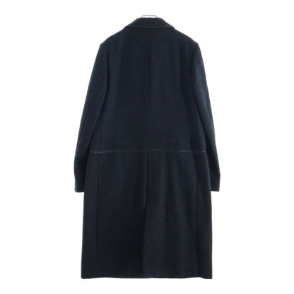 Fendi Wool Chesterfield Long Coat Black 44 — view 2