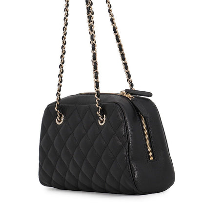 Chanel Chain Shoulder Bag CC Logo Quilted Small Caviar Leather Black — view 2