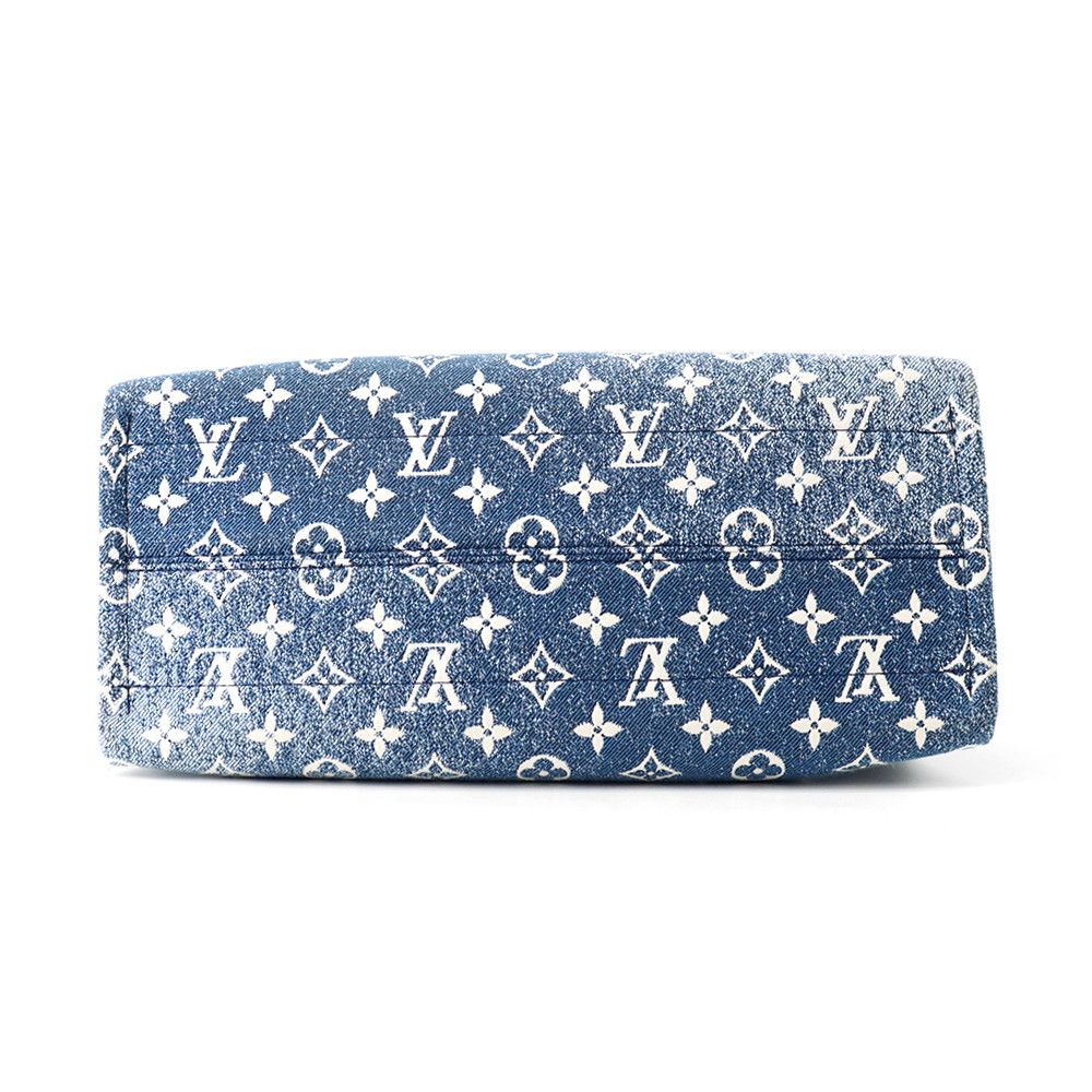 Louis Vuitton Tote Monogram Jacquard Denim On The Go MM 2-Way Handbag — view 3