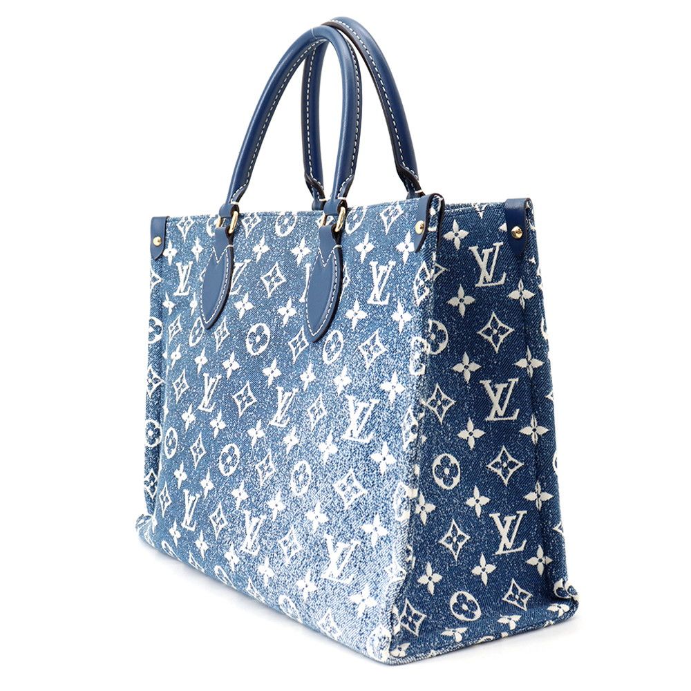 Louis Vuitton Tote Monogram Jacquard Denim On The Go MM 2-Way Handbag — view 2
