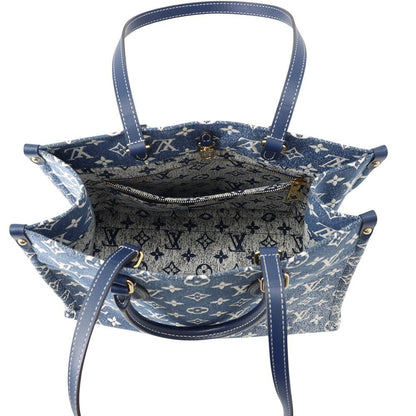 Louis Vuitton Tote Monogram Jacquard Denim On The Go MM 2-Way Handbag — view 6