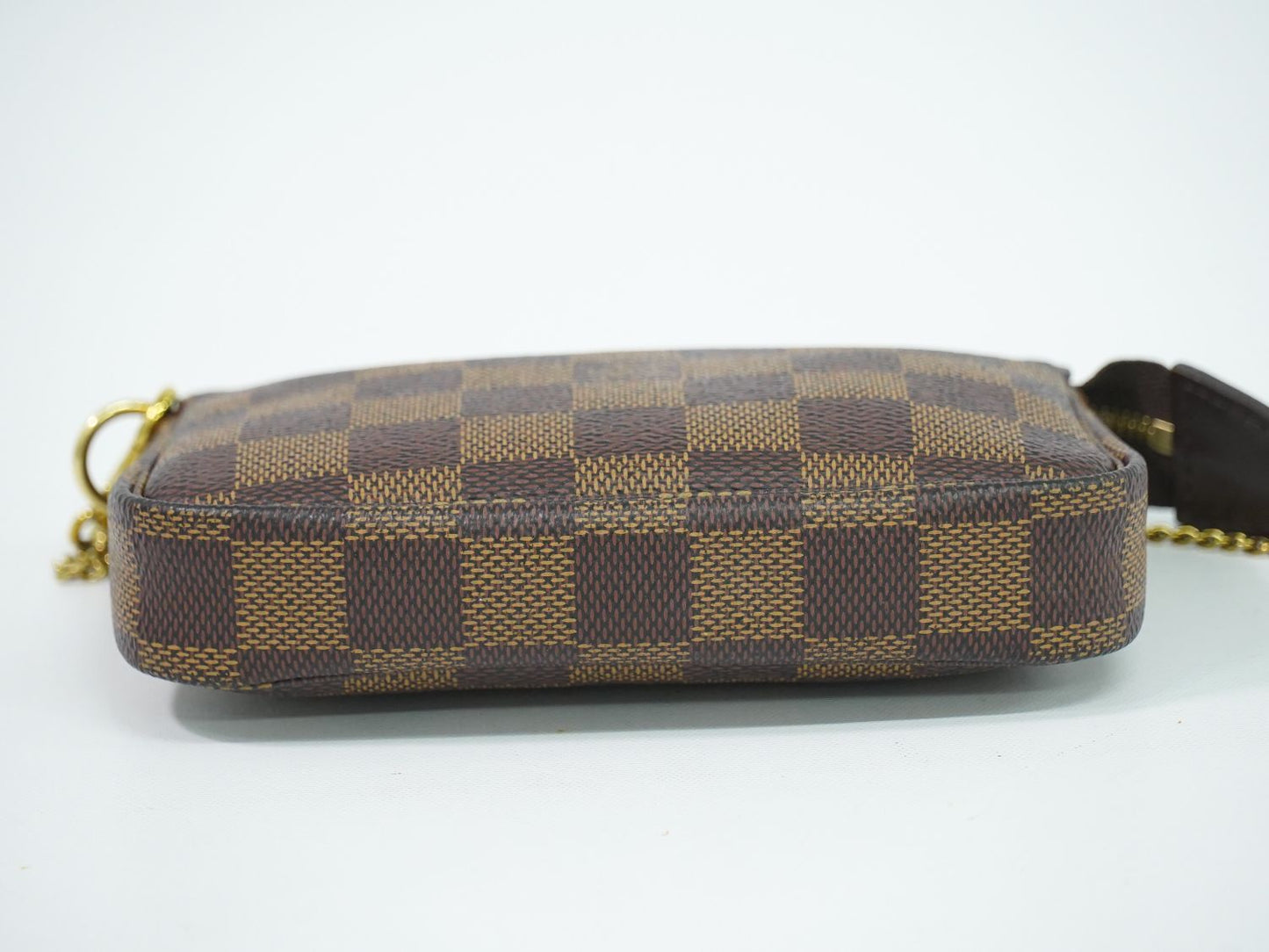 Louis Vuitton LV Mini Pochette Accessoires Damier Ebene Handbag Pouch Brown — view 3