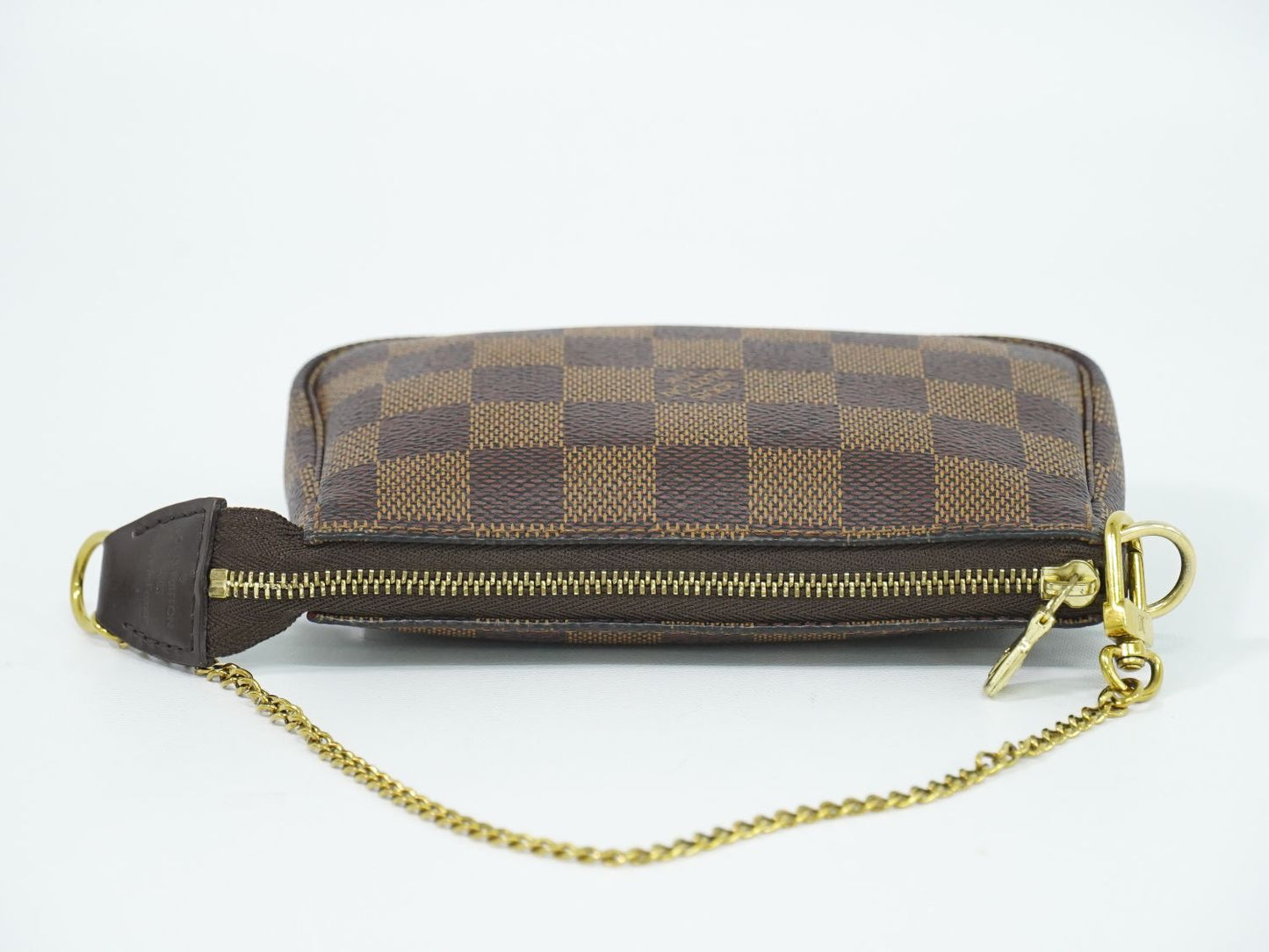 Louis Vuitton LV Mini Pochette Accessoires Damier Ebene Handbag Pouch Brown — view 5