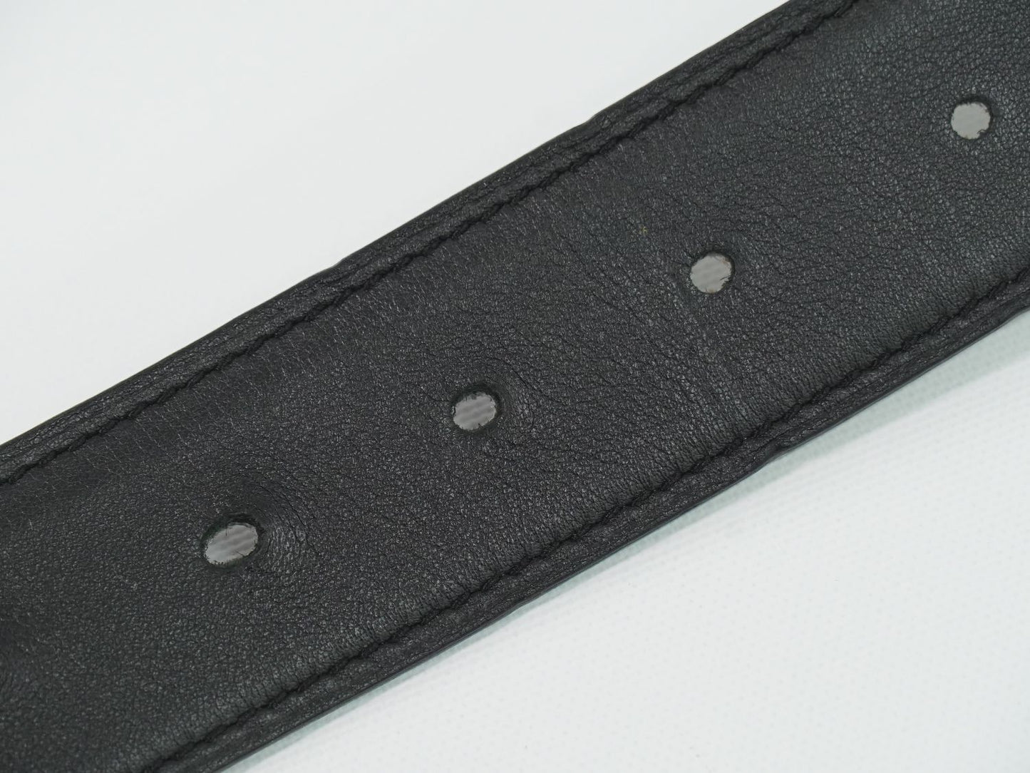 Hermes Constance H Belt 80 Leather Black Greige Gold — view 4