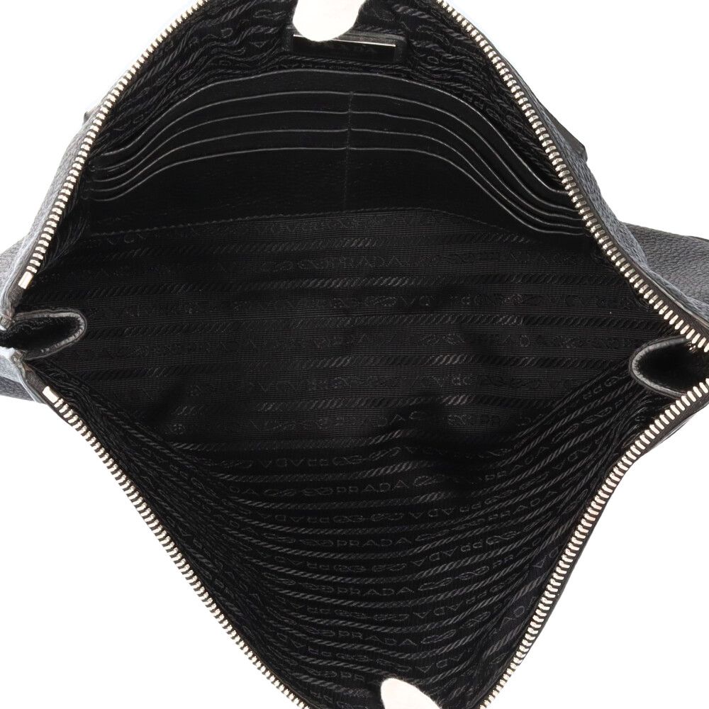 Prada Clutch Leather Black — view 6