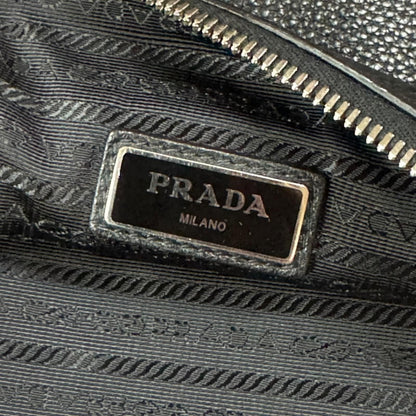 Prada Clutch Leather Black — view 8