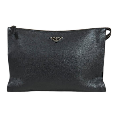 Prada Clutch Leather Black