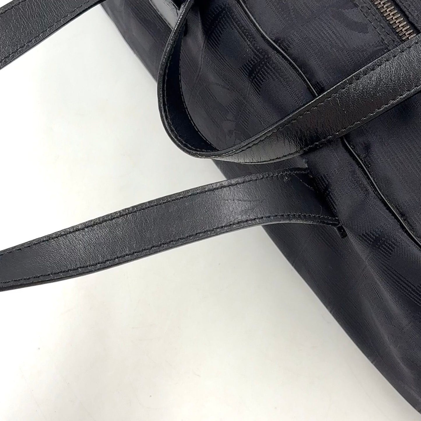 Chanel New Travel Line Leather Nylon Black Handbag — view 6