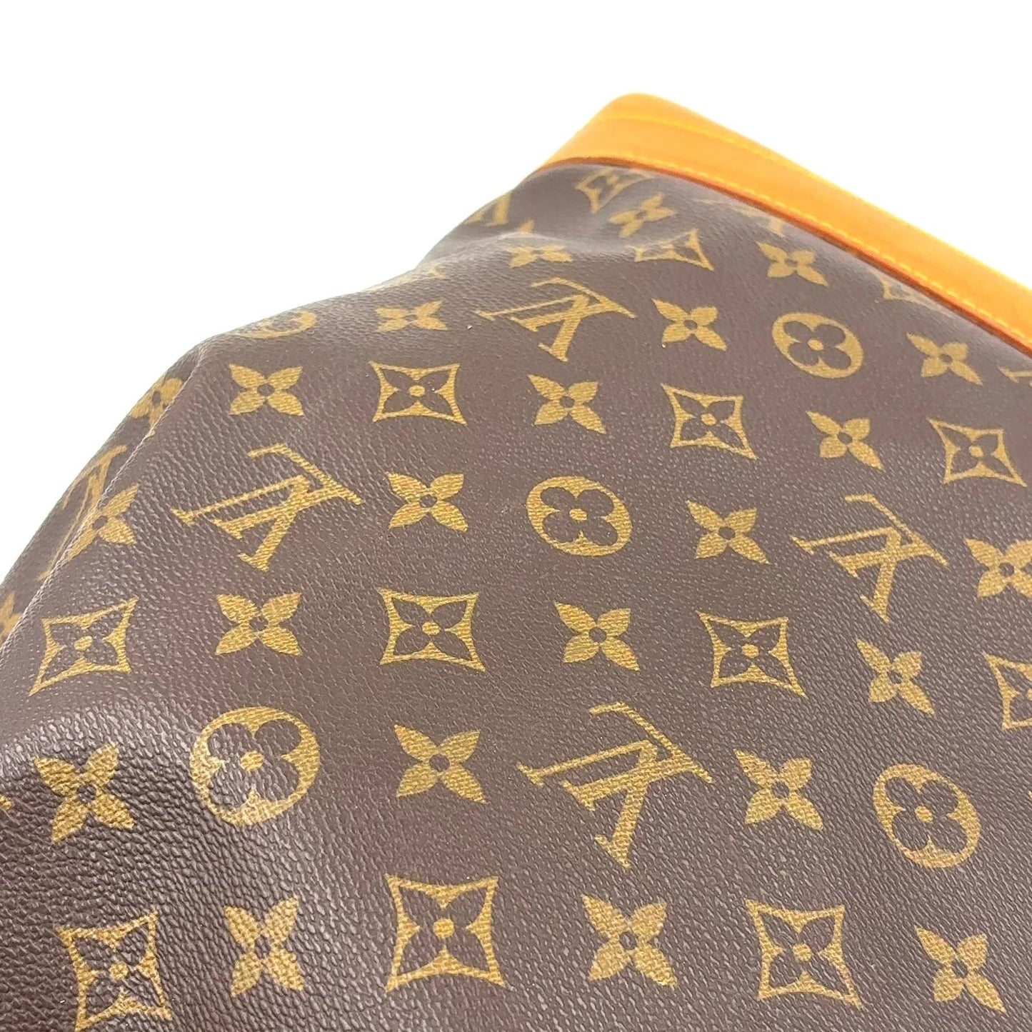 Louis Vuitton Noe Monogram Leather Brown Light Shoulder Bag Gold — view 8