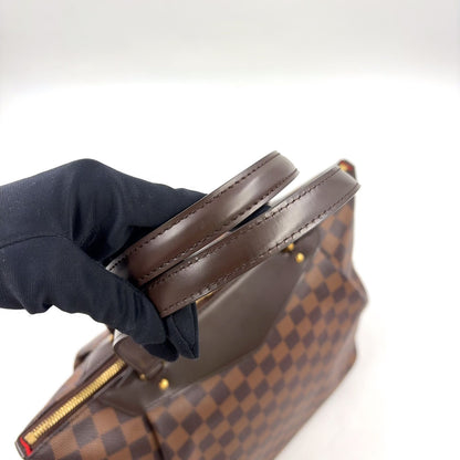 Louis Vuitton Westminster GM Damier Ebene Leather Brown Tote Bag Gold — view 6