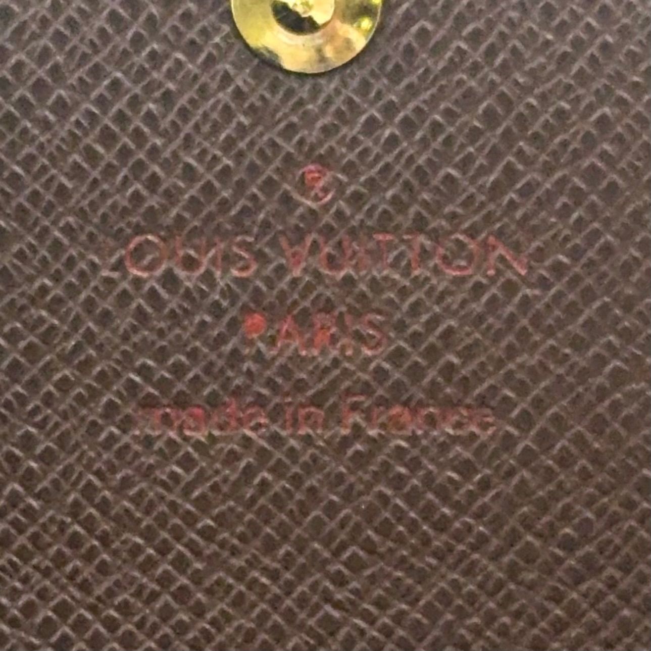 Louis Vuitton Multicles 4 Damier Ebene Brown Key Case Gold Key Holder — view 4