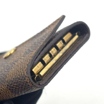 Louis Vuitton Multicles 4 Damier Ebene Brown Key Case Gold Key Holder — view 6