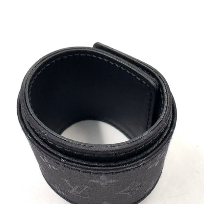 Louis Vuitton Bracelet Serrure Suhali Noir Canvas Black Gold — view 5