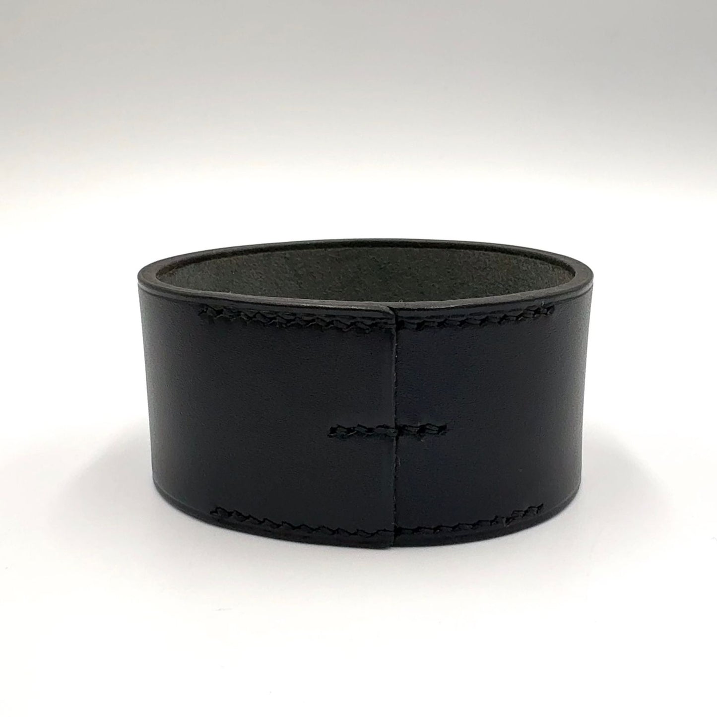 Hermes Pool Tour GM Leather Black Bracelet Bangle — view 5
