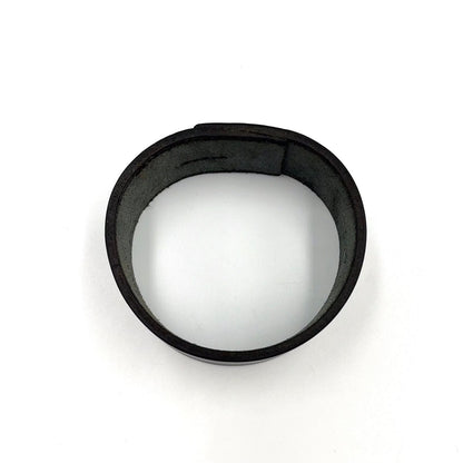 Hermes Pool Tour GM Leather Black Bracelet Bangle — view 3