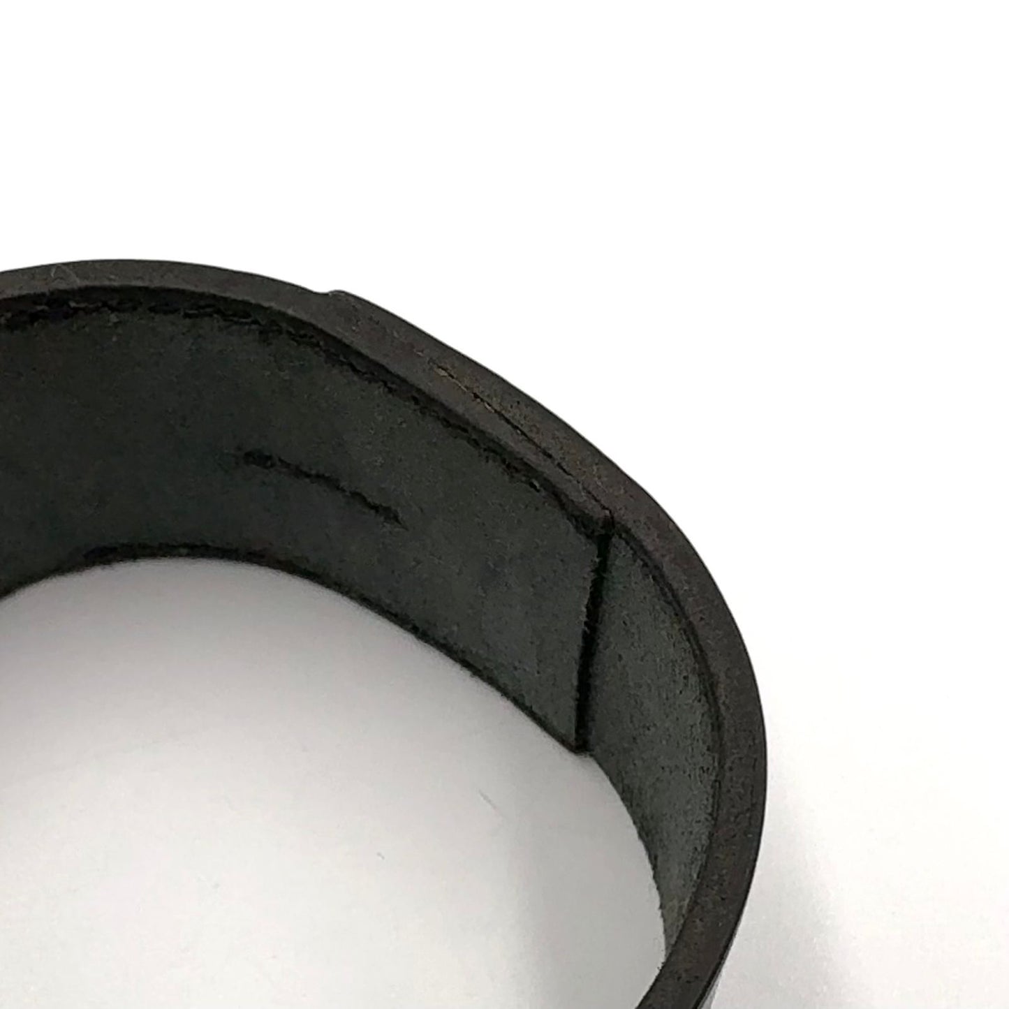 Hermes Pool Tour GM Leather Black Bracelet Bangle — view 8
