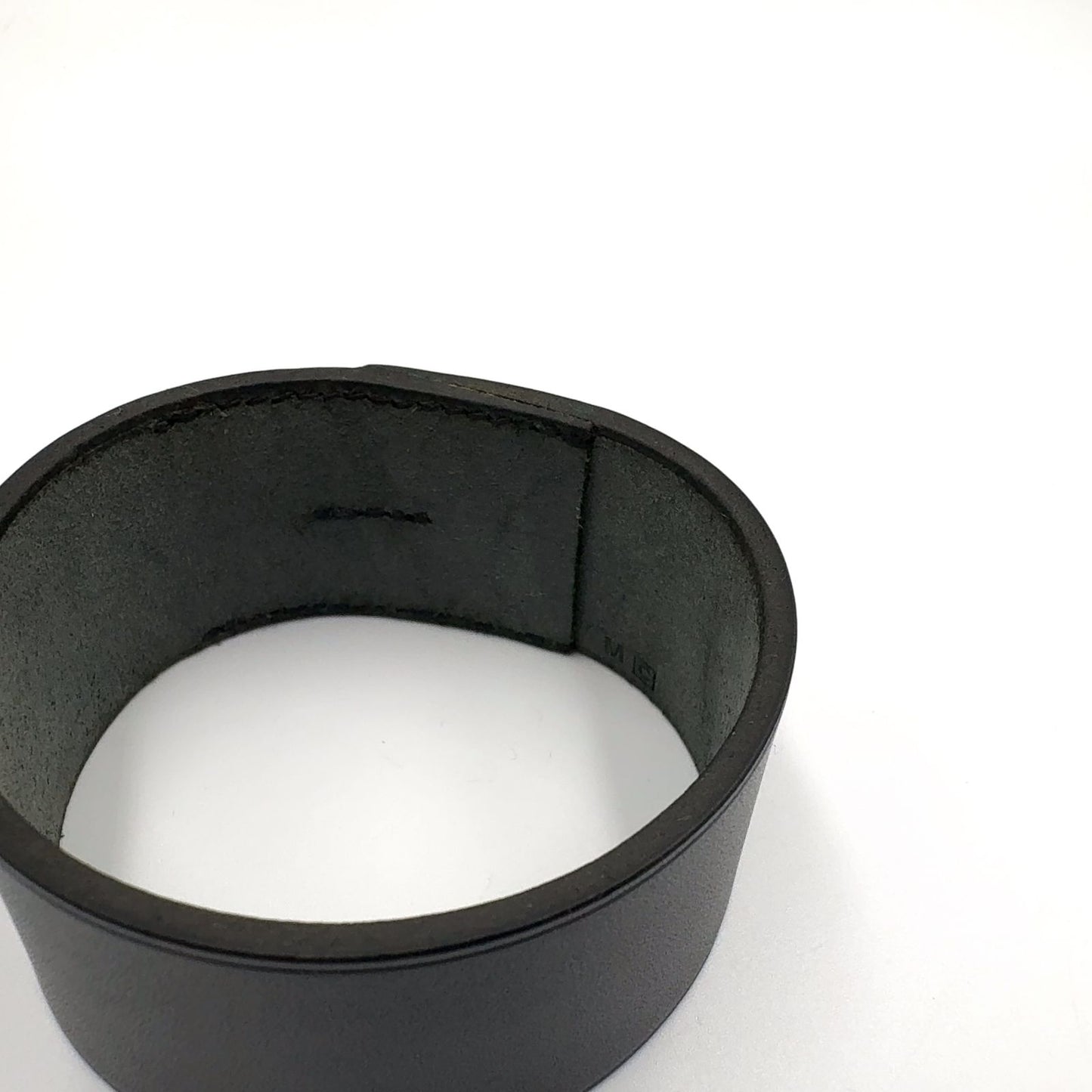 Hermes Pool Tour GM Leather Black Bracelet Bangle — view 6