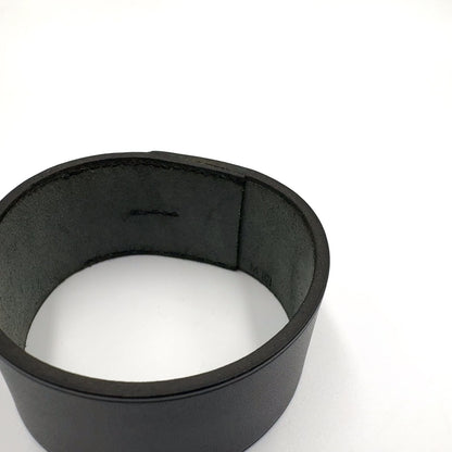 Hermes Pool Tour GM Leather Black Bracelet Bangle — view 6