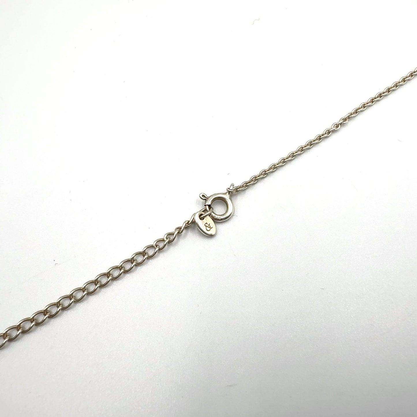 Tiffany & Co Open Heart Key Necklace Silver — view 6