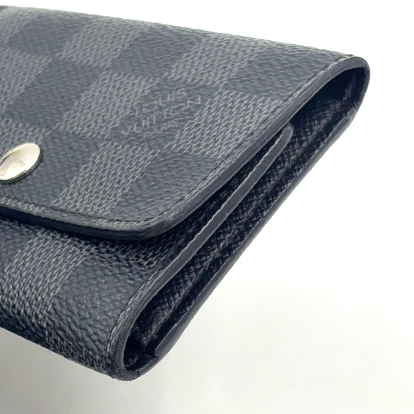 Louis Vuitton Multicles 6 Damier Graphite Leather Black Key Case Silver Key — view 7