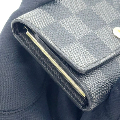 Louis Vuitton Multicles 6 Damier Graphite Leather Black Key Case Silver Key — view 5