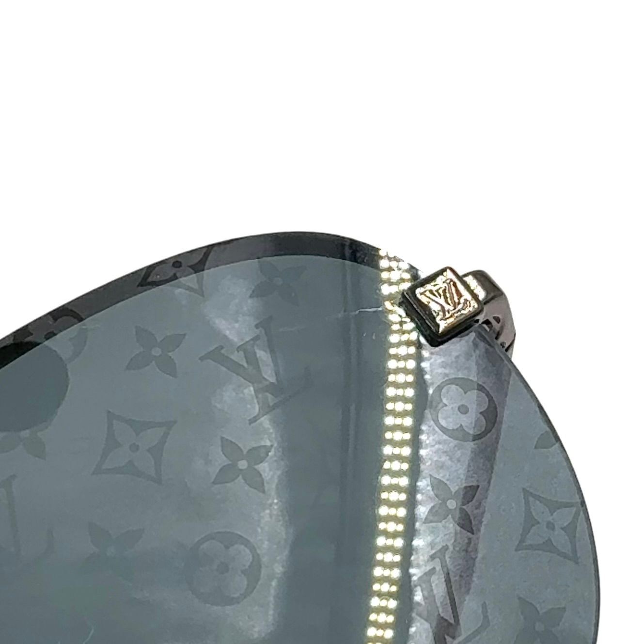 Louis Vuitton Clockwise Acetate Metal Gray Black Sunglasses Eyewear — view 8