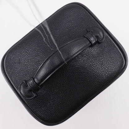 Chanel CC Logo Caviar Leather Black Vanity — view 5