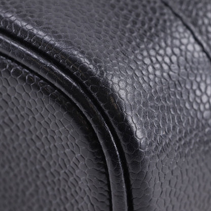 Chanel CC Logo Caviar Leather Black Vanity — view 4
