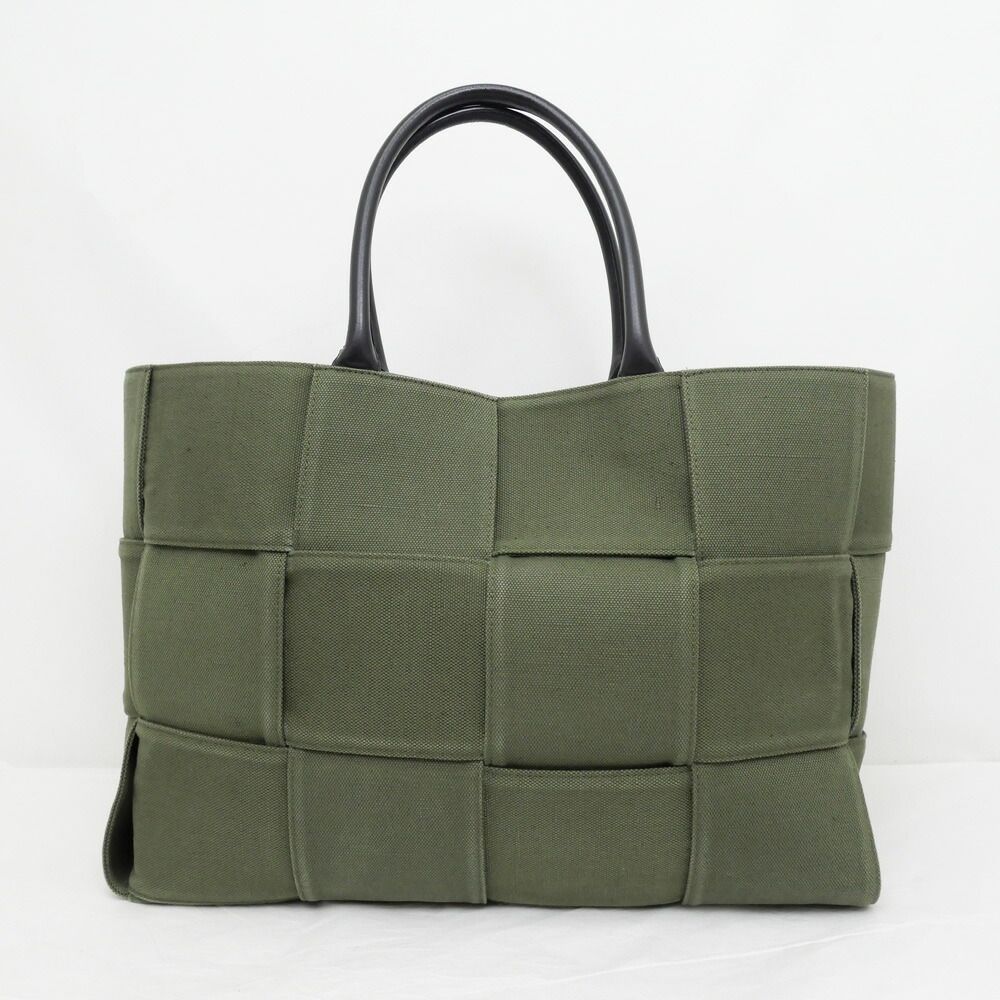 Bottega Veneta Luco Large Khaki Tote Bag Maxi Intrecciato — view 2