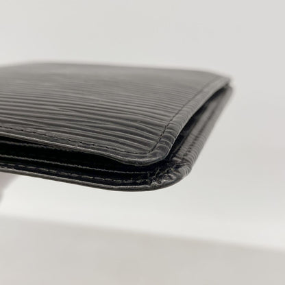 Louis Vuitton Wallet Epi Portefeuille Cartes Credit Monet Noir — view 7