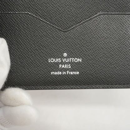 Louis Vuitton Billfold Taiga Portefeuille Pince Noir Wallet — view 4