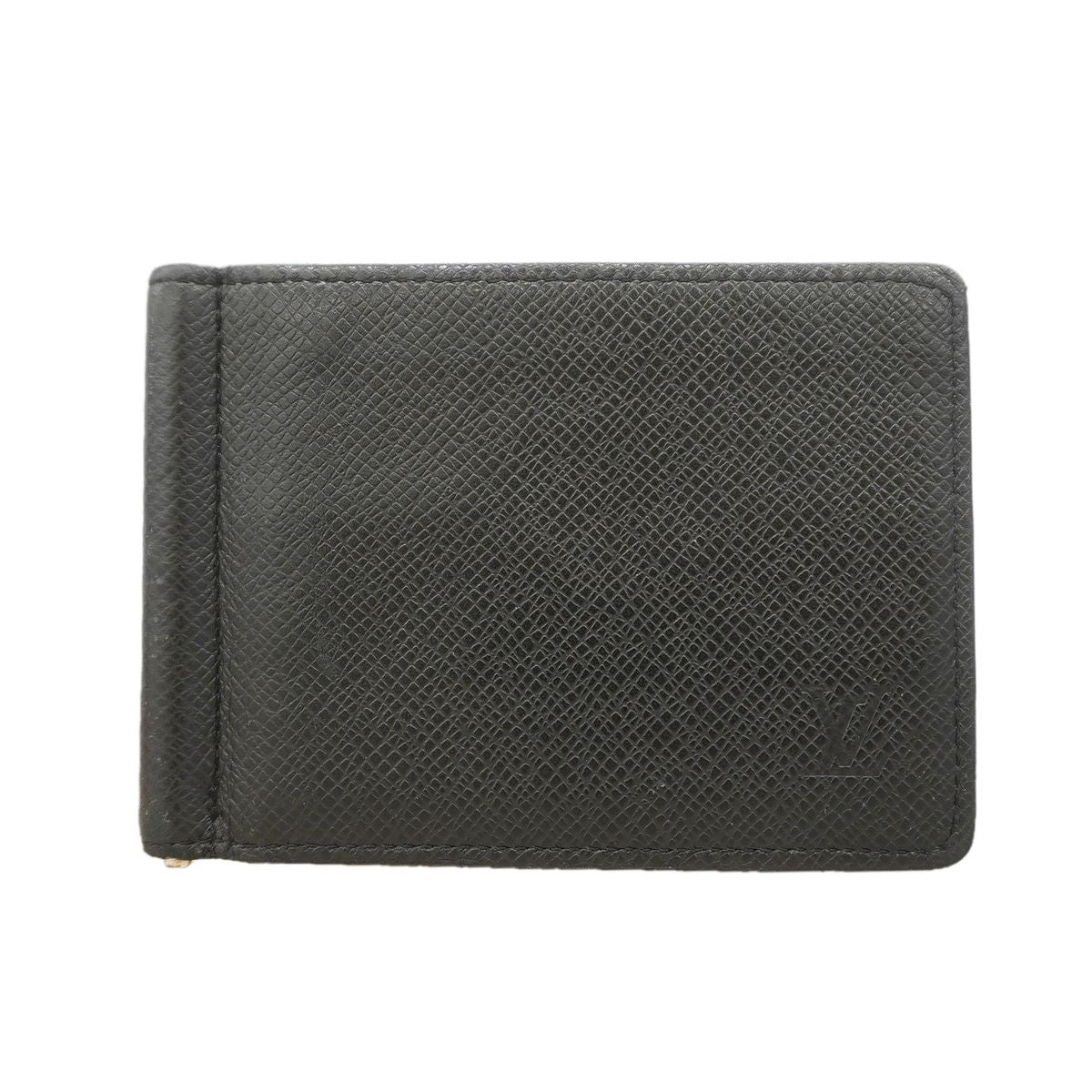 Louis Vuitton Billfold Taiga Portefeuille Pince Noir Wallet