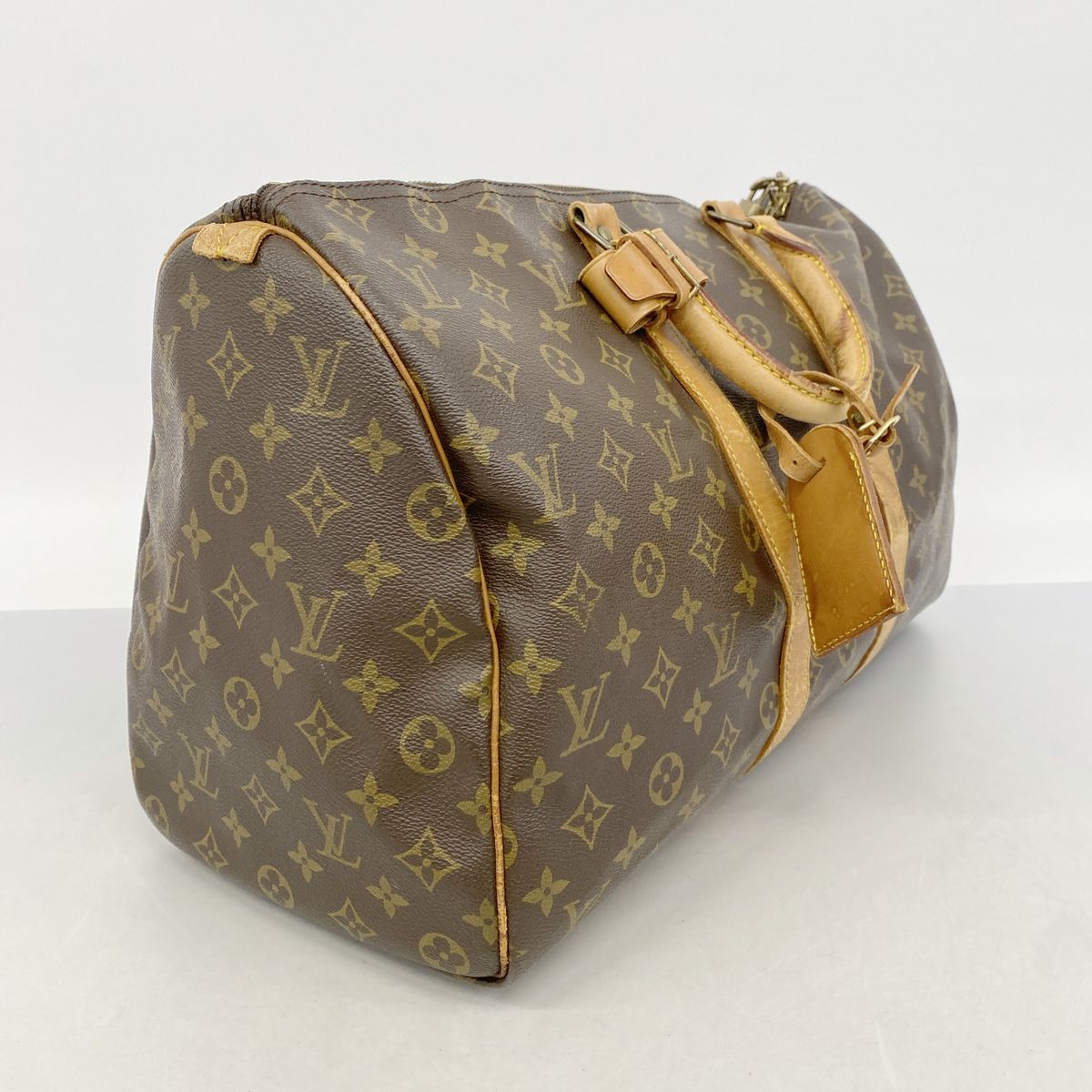 Louis Vuitton Boston Bag Monogram Keepall 45 Brown — view 2
