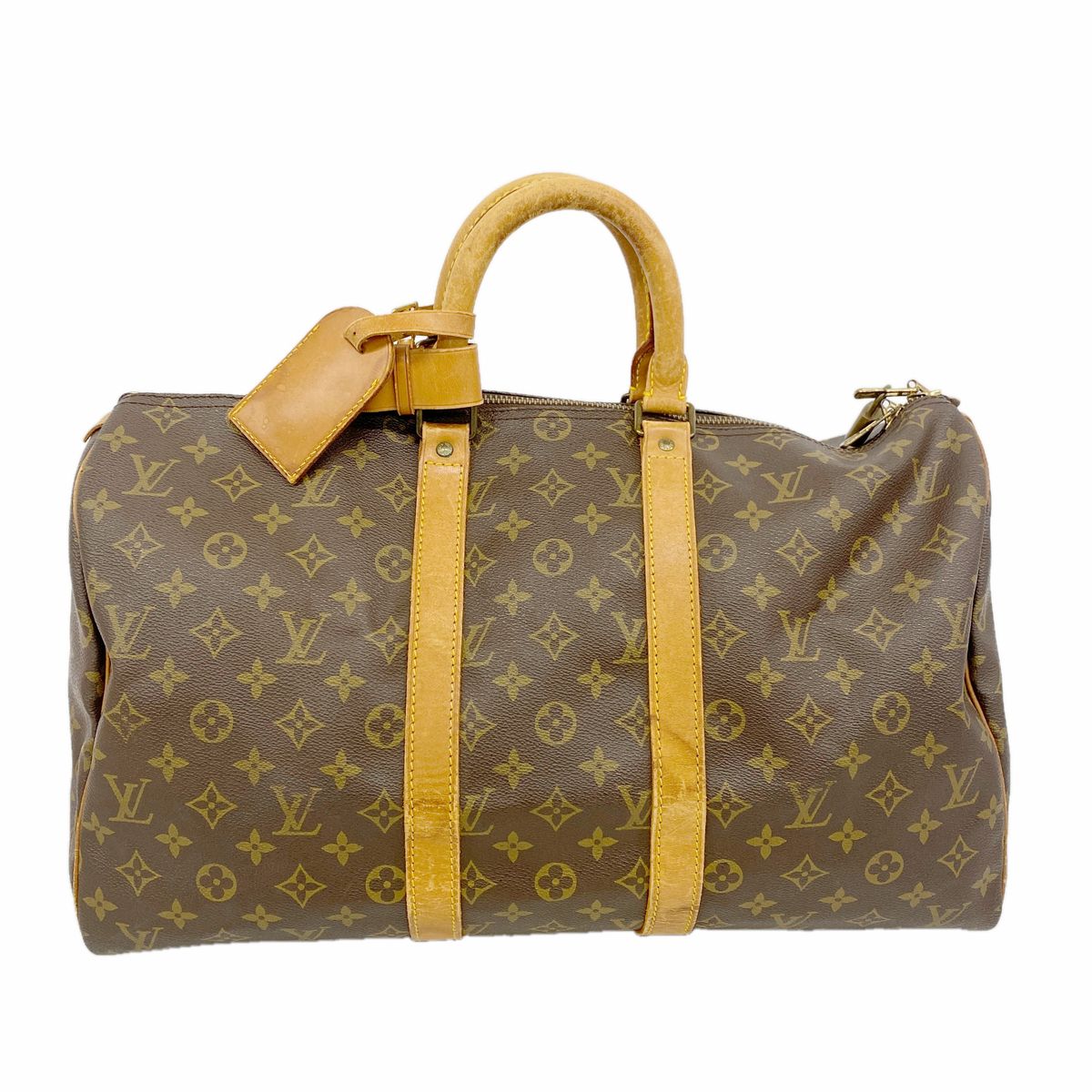 Louis Vuitton Boston Bag Monogram Keepall 45 Brown