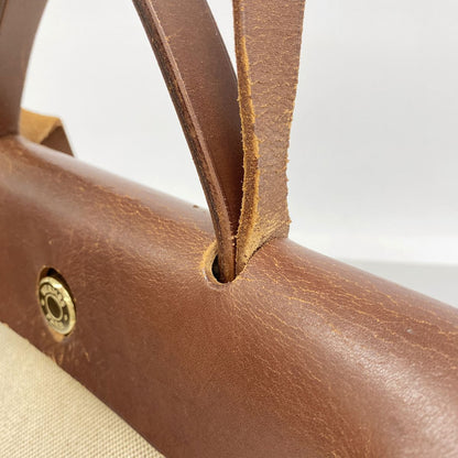 Hermes Handbag Herbag PM Toile H Brown Gold 2-Way Bag — view 6