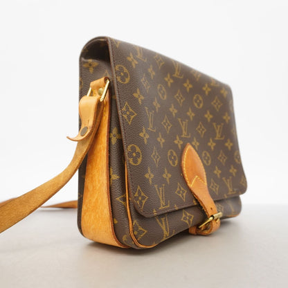 Louis Vuitton Shoulder Bag Monogram Cartouchiere GM Brown — view 2