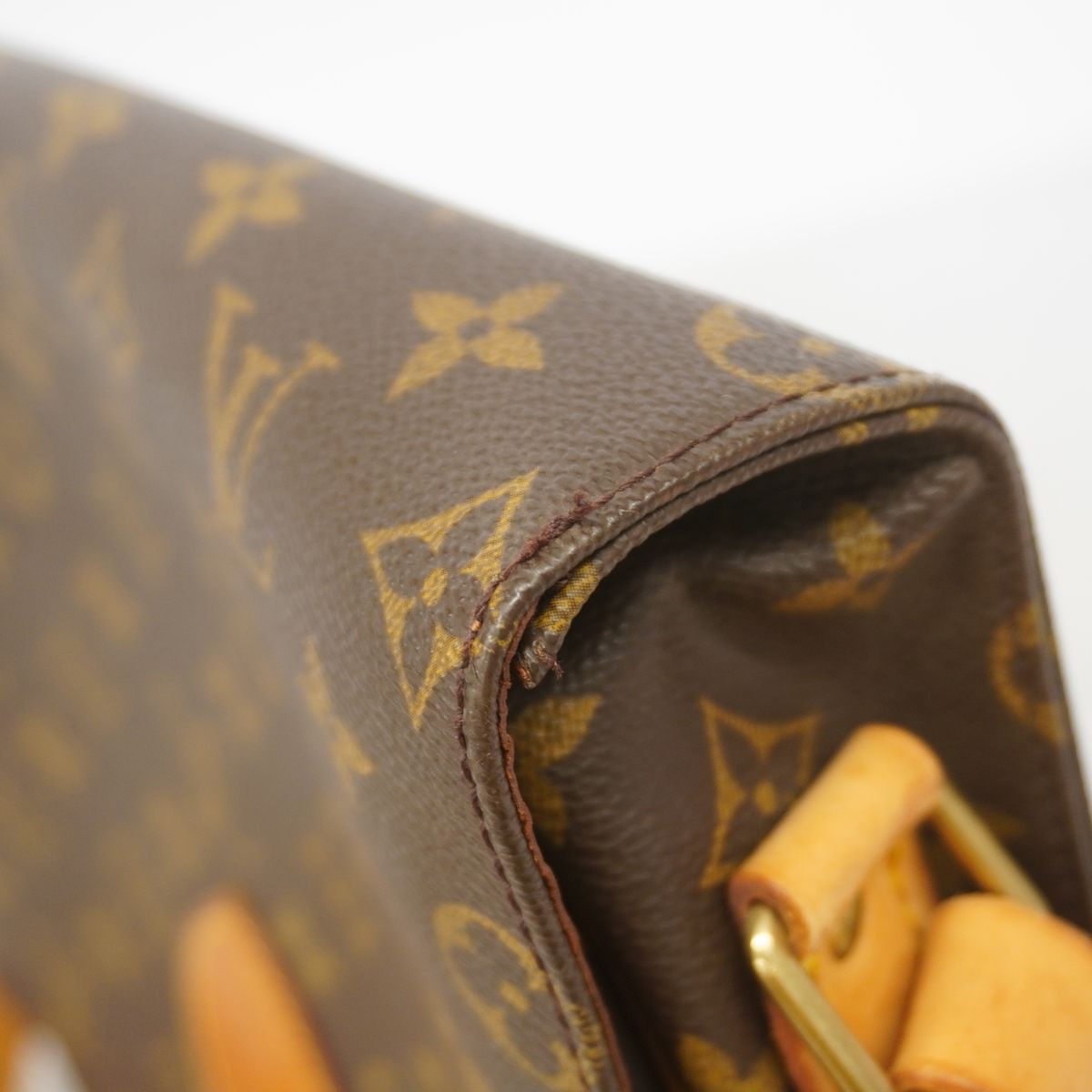 Louis Vuitton Shoulder Bag Monogram Cartouchiere GM Brown — view 6