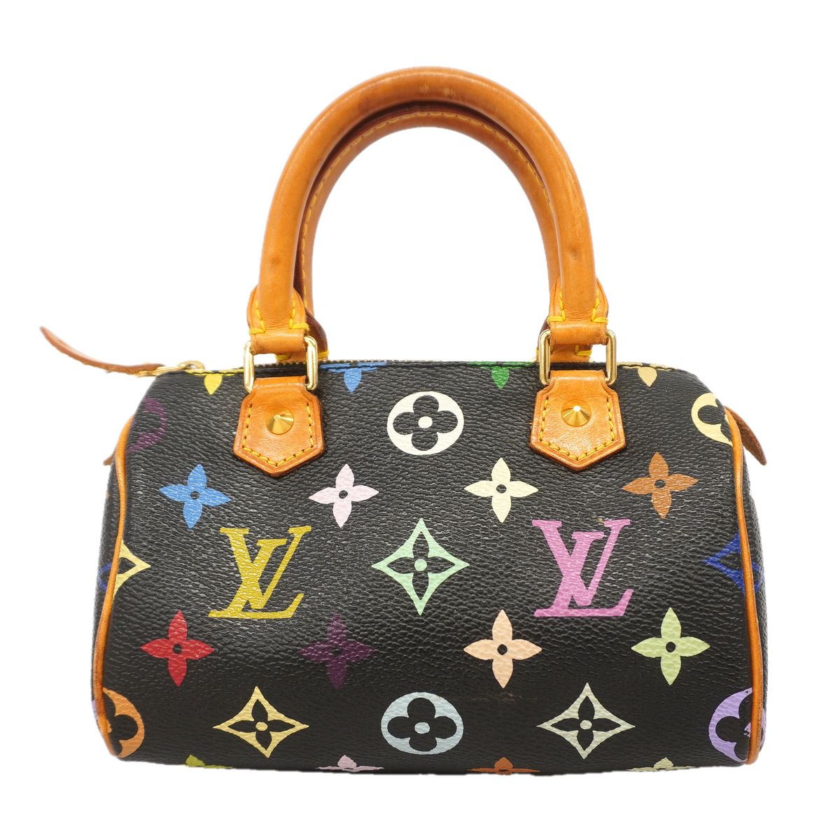 Louis Vuitton Handbag Monogram Multicolor Mini Speedy Noir