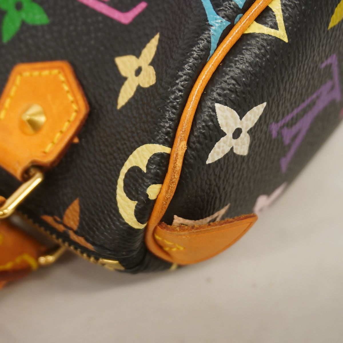 Louis Vuitton Handbag Monogram Multicolor Mini Speedy Noir — view 7