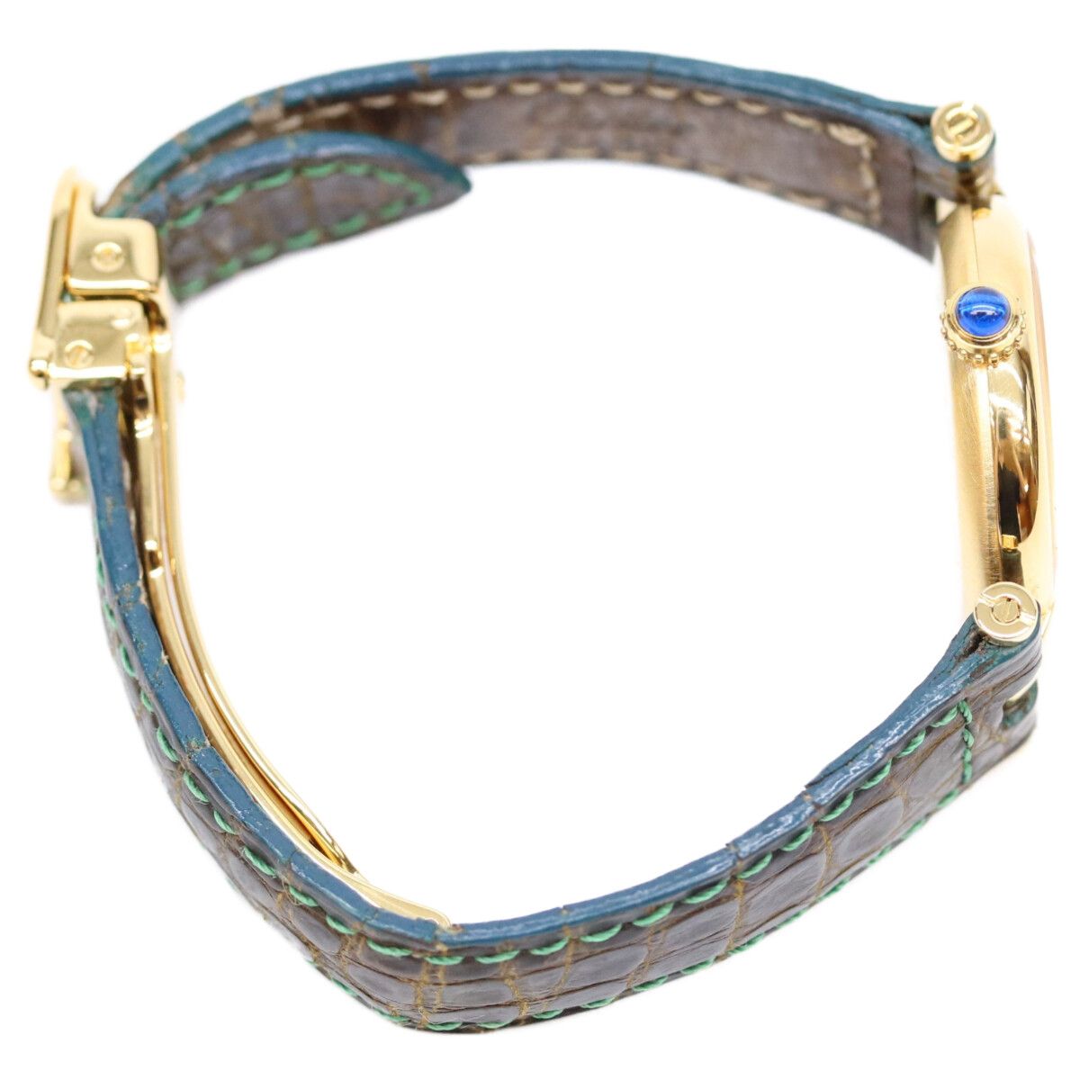 Cartier 925 Must Vendome SM Vermeil Silver Opaline Dial Watch — view 4
