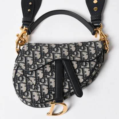 Dior Saddle Mini Bag M ZQ Oblique Navy — view 2