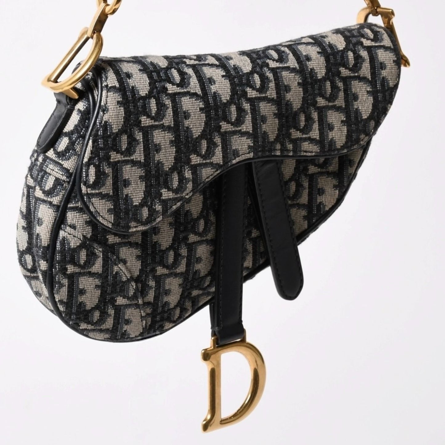 Dior Saddle Mini Bag M ZQ Oblique Navy — view 5
