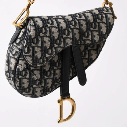 Dior Saddle Mini Bag M ZQ Oblique Navy — view 5